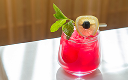 bright pink cocktail